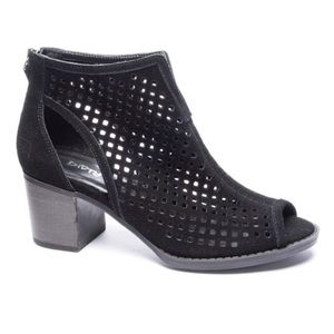 Used Dirty Laundry Peep Toe Bootie 7.5M Black